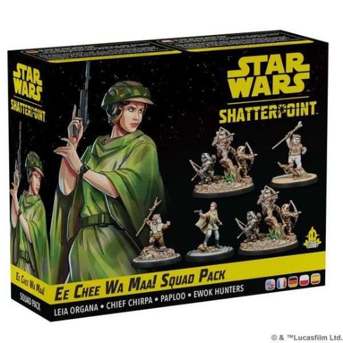 Star Wars Shatterpoint Ee Chee Wa Maa Leia and Ewoks Squad Pack